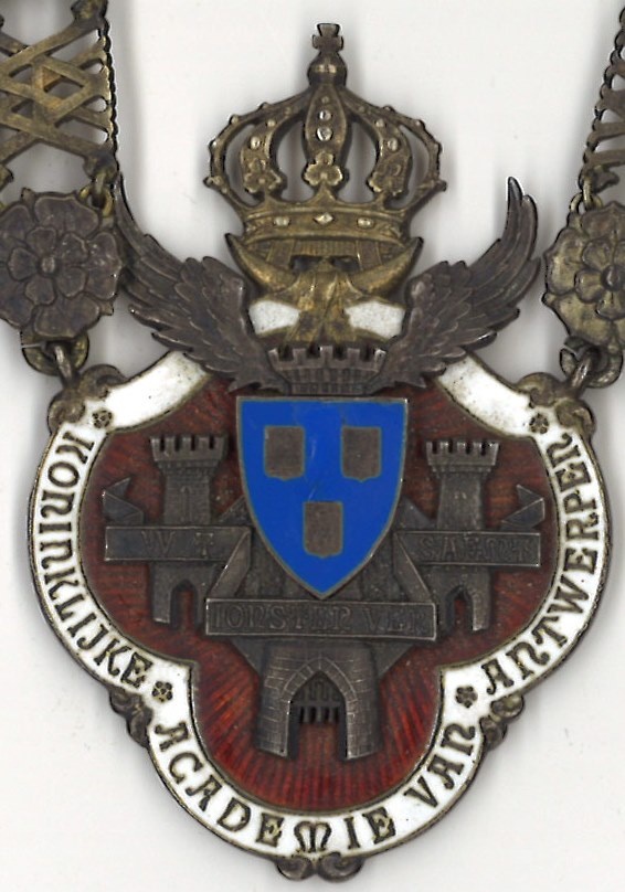 Medaille-ketting van de Koninklijke Academie van Antwerpen.