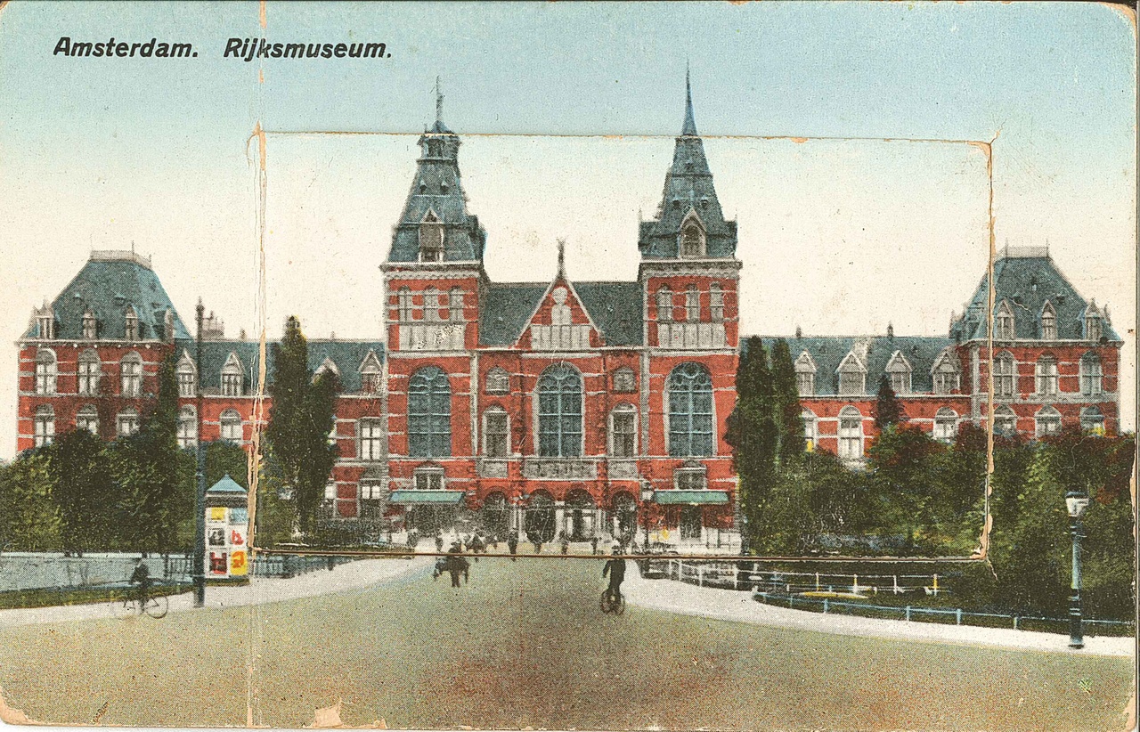 Prentbriefkaart Rijksmuseum te Amsterdam