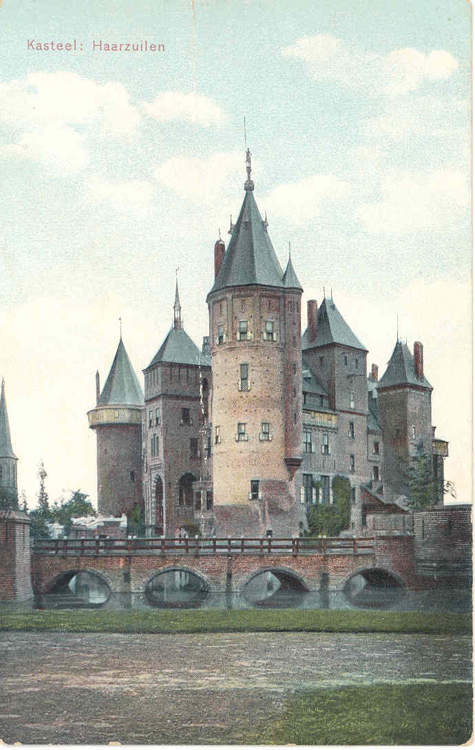 Prentbriefkaart van het kasteel Haarzuylen