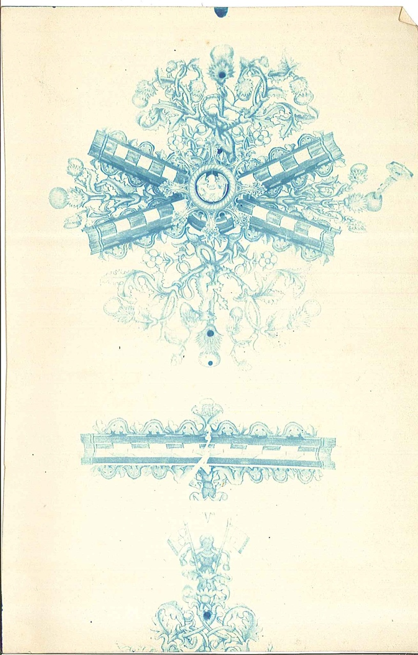 Ontwerp voor een (muur)versiering in een kerk te Dordrecht