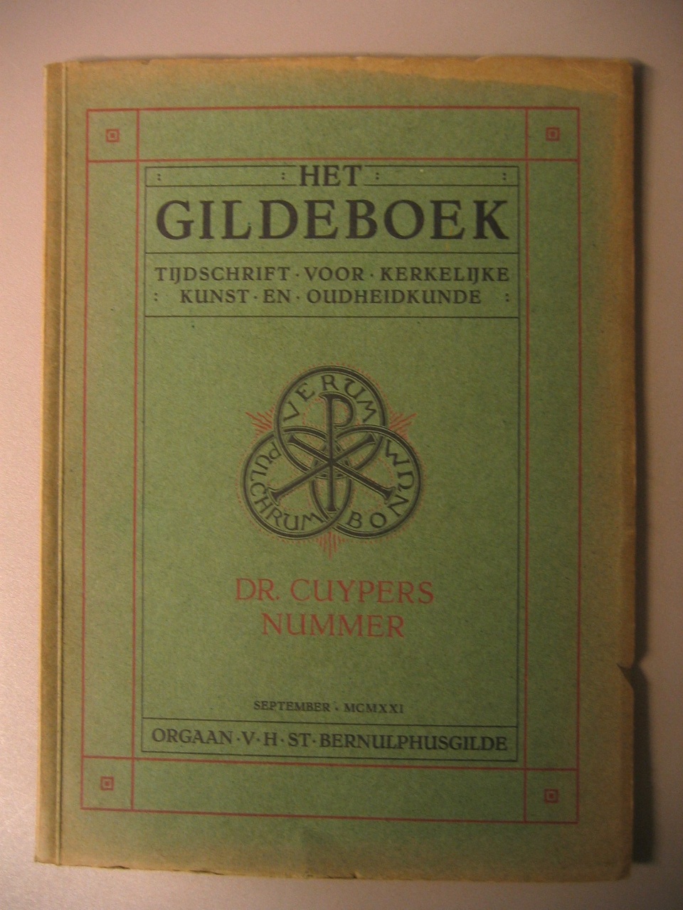 Het Gildeboek, tijdschrift voor kerkelijke kunst en oudheidkunde, Dr. Cuypersnummer