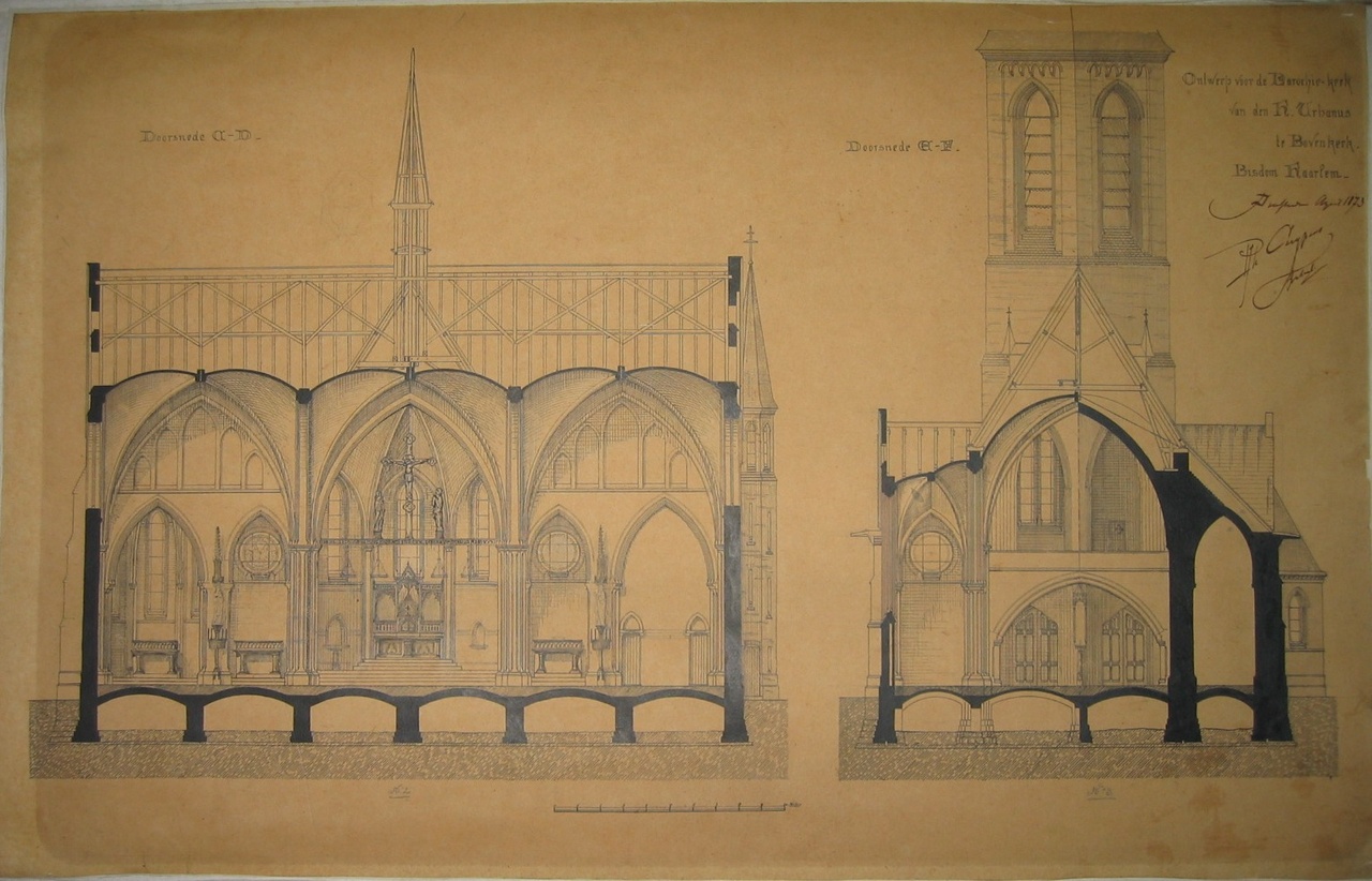 Een ontwerp voor de Parochiekerk van St. Urbanus te Bovenkerk, Bisdom Haarlem