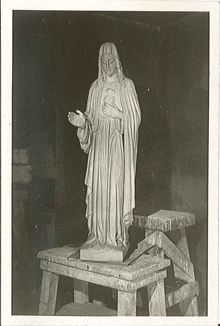 Foto van een Mariabeeld in Cuypers'  Werkplaatsen.