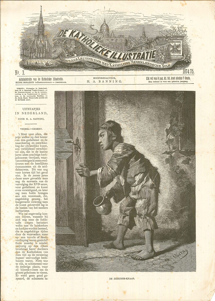 Tijdschrift "De Katholieke Illustratie" uit 1874 (No.3)