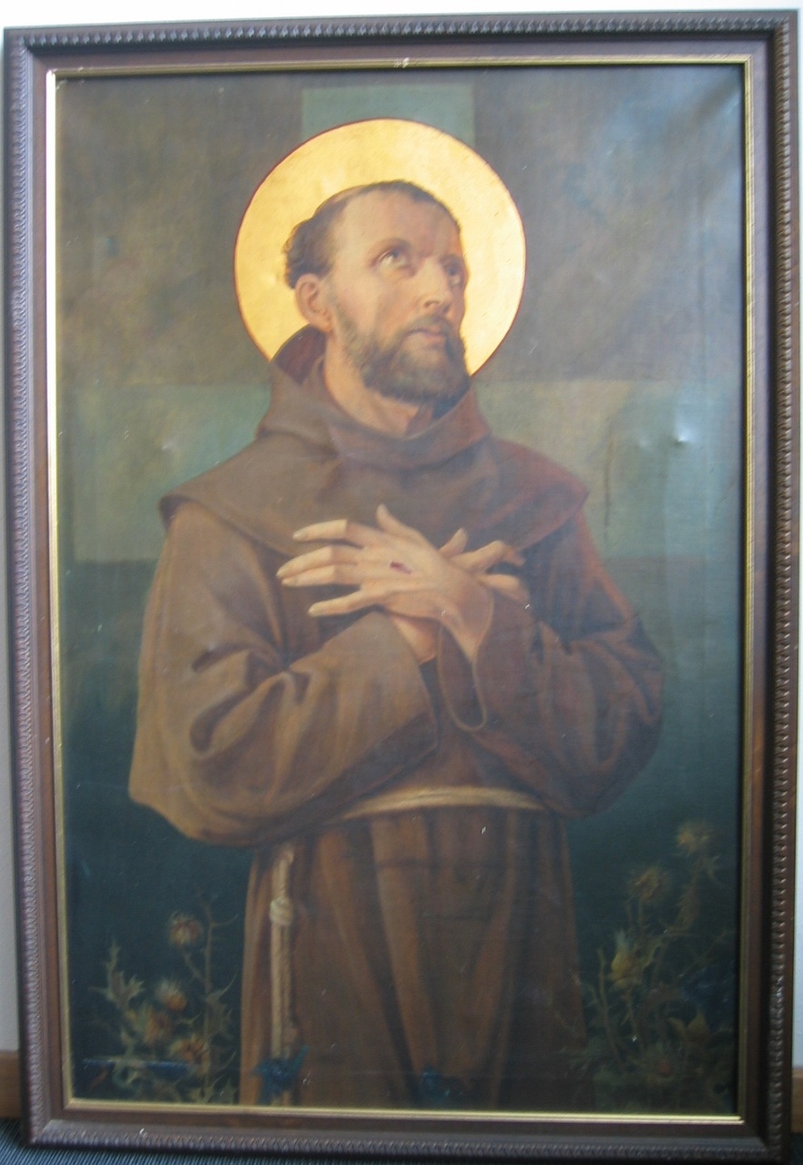 Schilderij voorstellende de H. Franciscus