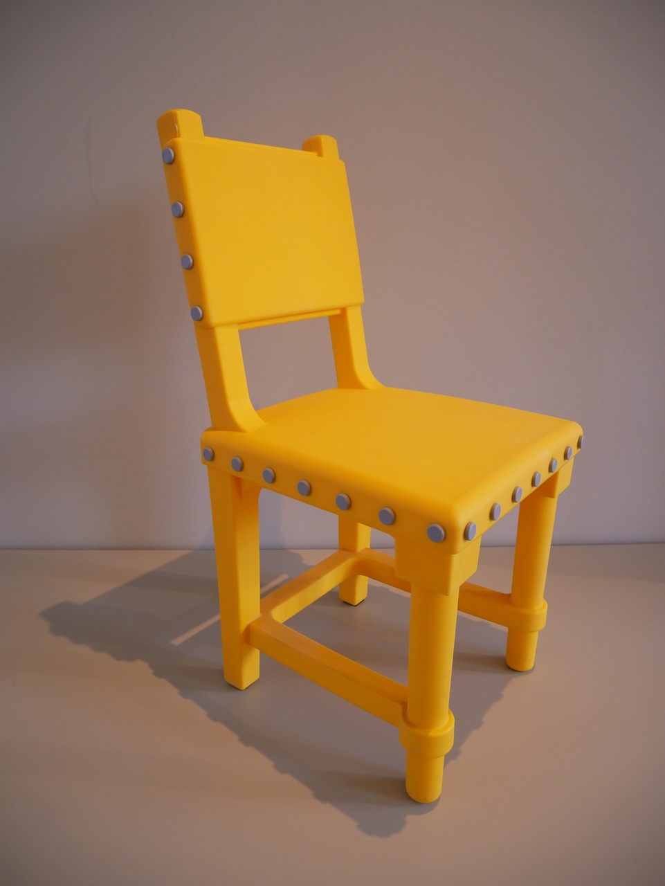 Gothic chair, yellow
