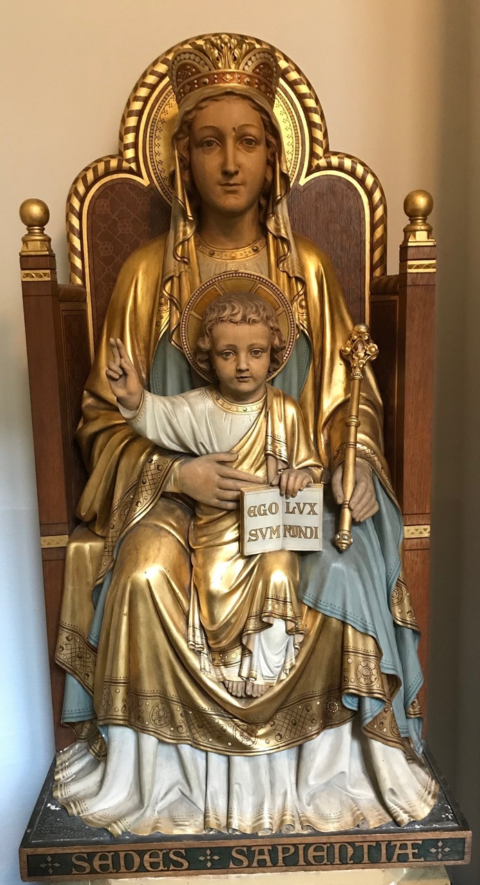 Mariabeeld "Sedes Sapientiae" (zetel der wijsheid)