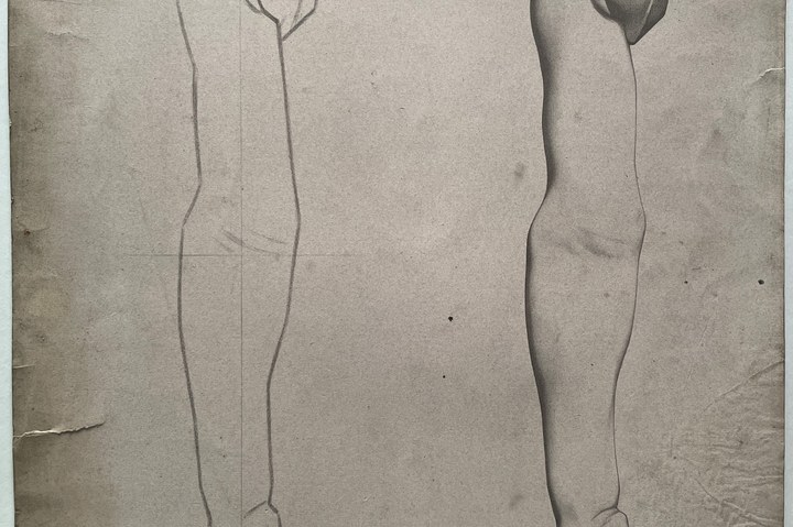 Schets uit tekenleerboek "Cours de Dessin", eerste deel, Plaat 20.