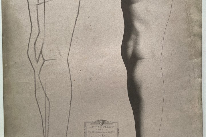 Schets uit tekenleerboek "Cours de Dessin", eerste deel, Plaat 26