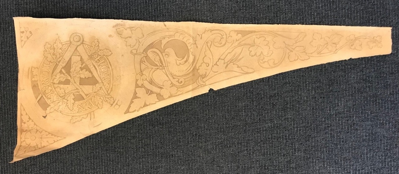 Ontwerp voor een ornamentering met florale motieven