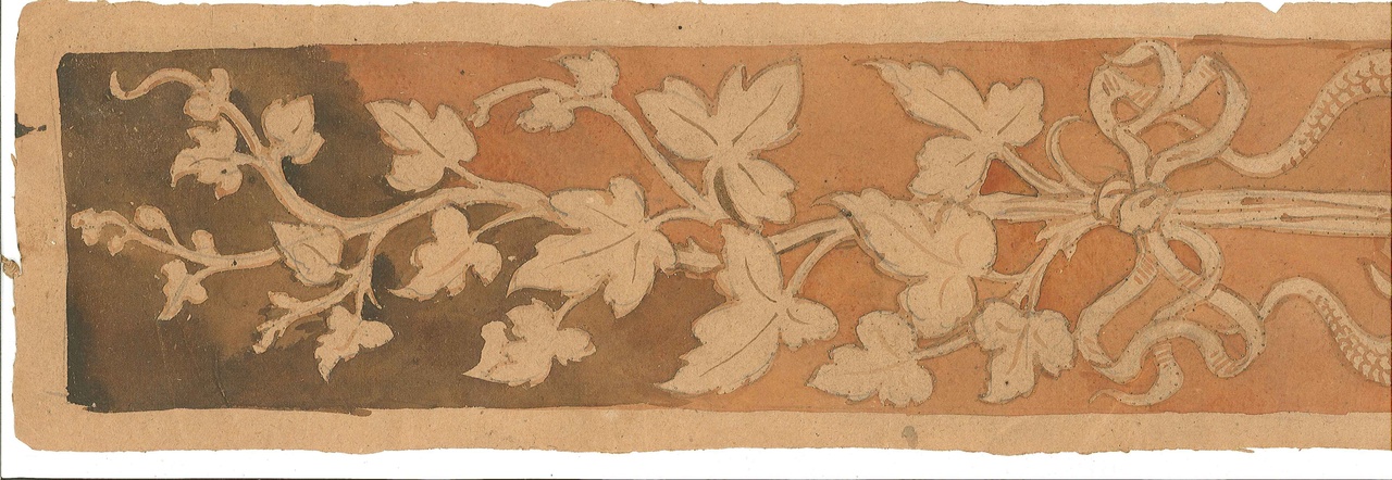 Ontwerp voor een sjabloon op geperforeerd papier (stippellijnen)