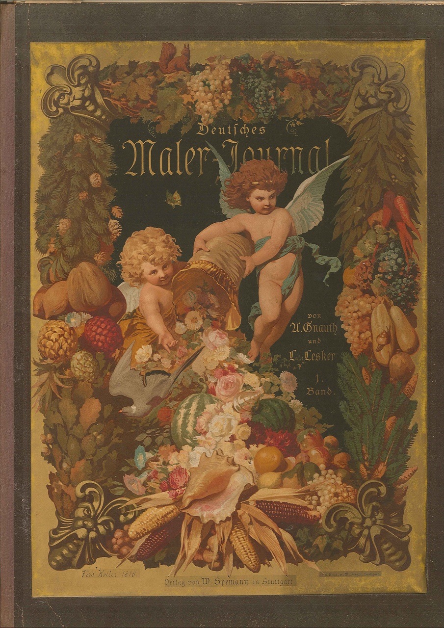 Deutsches Maler-Journal, 1ste band, een verzamelmap met ontwerpen, sjablonen, etc. voor woninginrichting