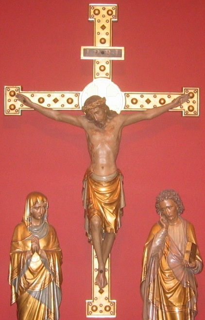 Kruisbeeld, als onderdeel van Calvariegroep