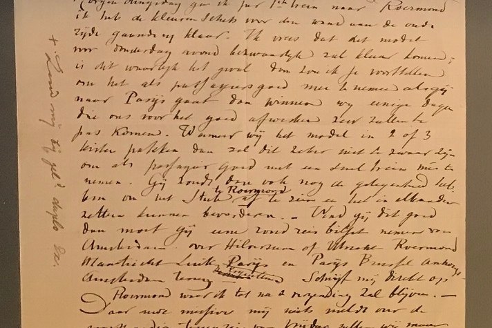 Brief van Pierre Cuypers aan zijn zoon Joseph over het Kasteel De Haar en vervoeren van de maquette.